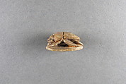 Scarab of Sheshonq I, Steatite, traces of green glaze