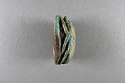 Scarab inscribed with the name Taharqo, Faience