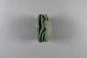 Scarab,  Psamtik I or Apries, Glazed steatite