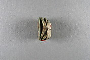 Scarab inscribed with the name Shepenwepet, Steatite, traces of green glaze