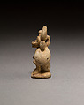 Thoth as baboon, Faience