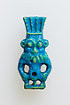 Bes, Blue, yellow faience