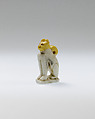 Cat amulet, Faience