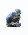 Female sphinx amulet, Lapis lazuli
