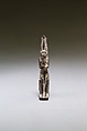 Seated polymorphic figure of jackal-headed archer, Wood