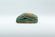 Scarab of King Khaneferre Sebekhotep IV, Glazed steatite