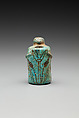 Kohl jar, monkey, Faience
