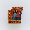 Inlay fragment, with lotus in a pool, Glass