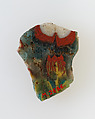 Floral plaque, Glass