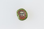 Inlay / bead blank with face, Glass