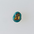 Inlay / bead blank with face, Glass