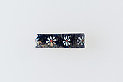 Inlay fragment with row of rosettes, Glass