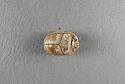 Scarab inscribed with the name of Khufu, Glazed steatite