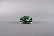 Scarab Inscribed with Blessing Related to Amun (Amun-Re), Glazed steatite