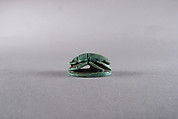 Scarab Inscribed with Blessing Related to Amun (Amun-Re), Glazed steatite