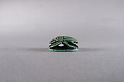 Scarab with blessing related to Amun-Re, Glazed steatite