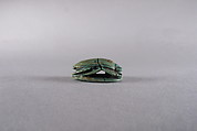 Scarab Inscribed with Blessing Related to Amun (Amun-Re), Glazed steatite