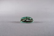Scarab with blessing, Glazed steatite