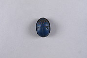 Scarab Inscribed with Blessing Related to Amun (Amun-Re), Faience or glass