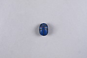 Scarab with blessing related to Amun(-Re), Blue faience or glass