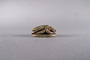 Scarab with Hieroglyphs, Glazed steatite