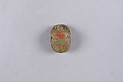 Scarab with Hieroglyphs, Glazed steatite