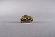 Scarab with Hieroglyphs, Glazed steatite