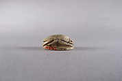 Scarab with Bes Adoring an Obelisk, Steatite
