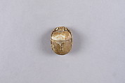 Scarab with the Representation of a Sphinx, Glazed steatite