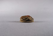 Scarab with Hieroglyphs, Glazed steatite