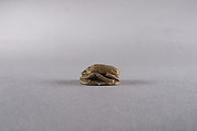 Scarab Decorated with the Representation of a Cat (Bastet), Steatite