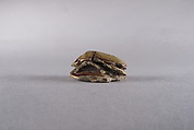 Scarab with blessing related to Amun, Glazed steatite