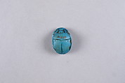 Scarab with New Year's wish, Faience