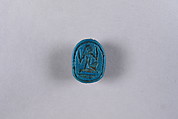 Scarab with a Representation of Heh, Faience