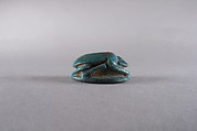 Scarab with the Representation of a Cow, Faience