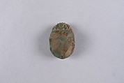 Scarab Inscribed with Blessing Related to Amun (Amun-Re), Faience