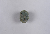 Scarab Inscribed with a Blessing Related to Amun (Amun-Re), Egyptian Blue