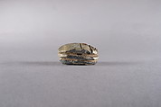 Scarab with Master of the Animals Holding Crocodiles, Steatite
