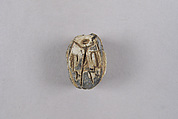 Scarab with Master of the Animals Holding Crocodiles, Steatite