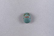 Scarab Inscribed with a Blessing Related to Re, Faience