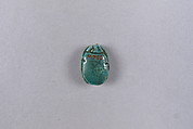 Scarab Inscribed with the Name of Sheshonq I, Faience
