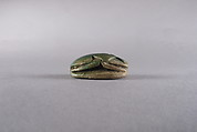 Scarab Inscribed with the Symbols of Neit, Khepri and Re, Faience