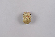 Scarab with Uraeus and Sacred Beetle, Steatite