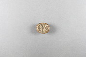 Scarab, Steatite, traces of green glaze