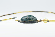 Heart Scarab Inscribed for Djehutymose, Gold, jasper