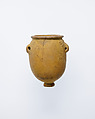 Footed jar with lug handles, Sandstone