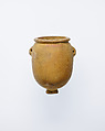 Footed jar with lug handles, Sandstone