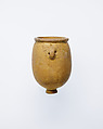 Footed jar with lug handles, Sandstone