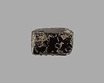 Polygonal cylinder seal; possibly reworked at a later date; possibly inscribed, Hematite