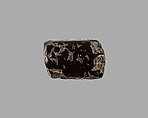 Polygonal cylinder seal; possibly reworked at a later date; possibly inscribed, Hematite
